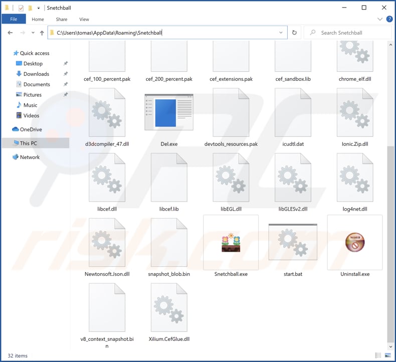 Folder instalacyjny Snetchball