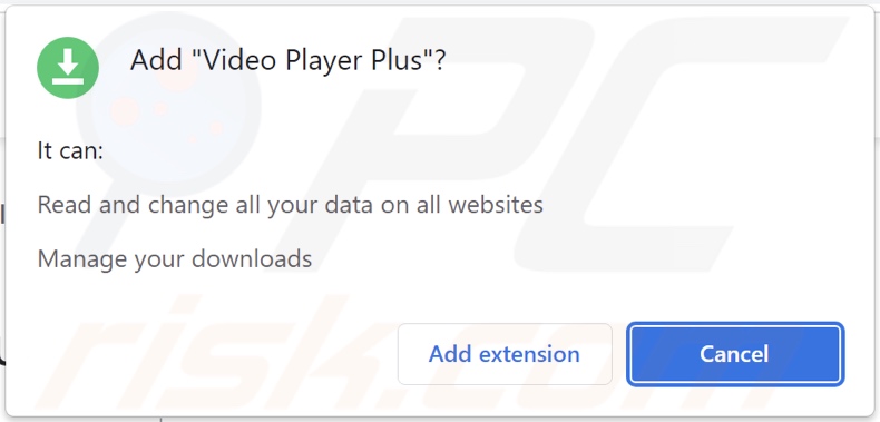 Adware Video Player Plus proszące o różne pozwolenia