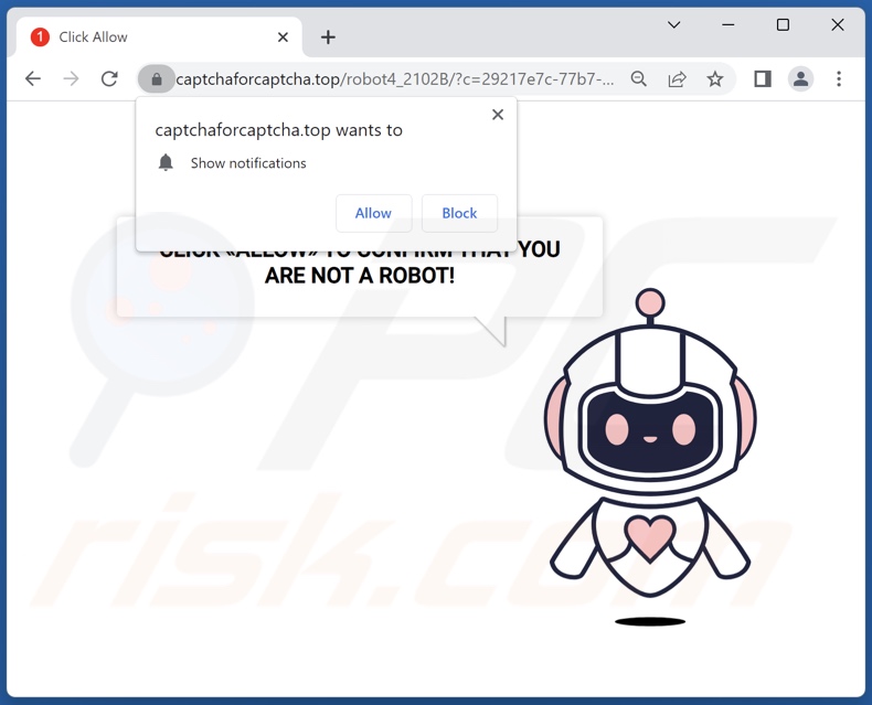 Przekierowania pop-up captchaforcaptcha[.]top