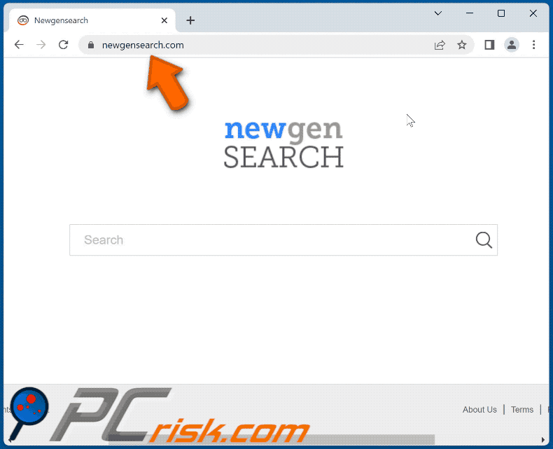 newgensearch.com wyświetla wyniki