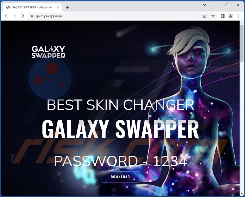 Fałszywa witryna pobierania Galaxy Swapper rozsyłająca malware DotRunpeX 