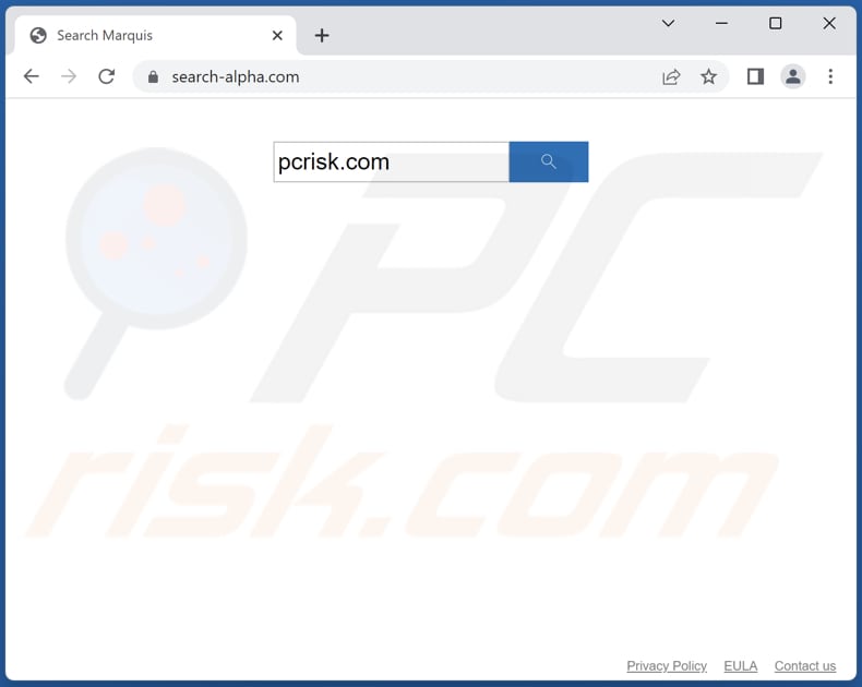 Porywacz przeglądarki search-alpha.com na komputerze Mac