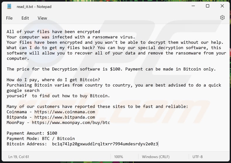 Plik tekstowy ransomware Sus (read_it.txt)