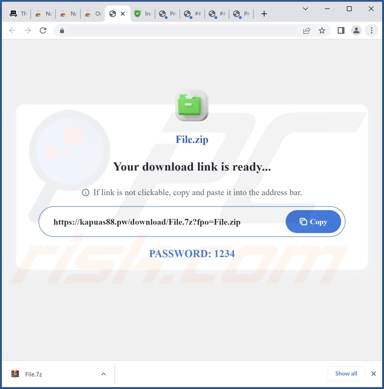 Deceptive website promoting ChatSAI browser hijacker