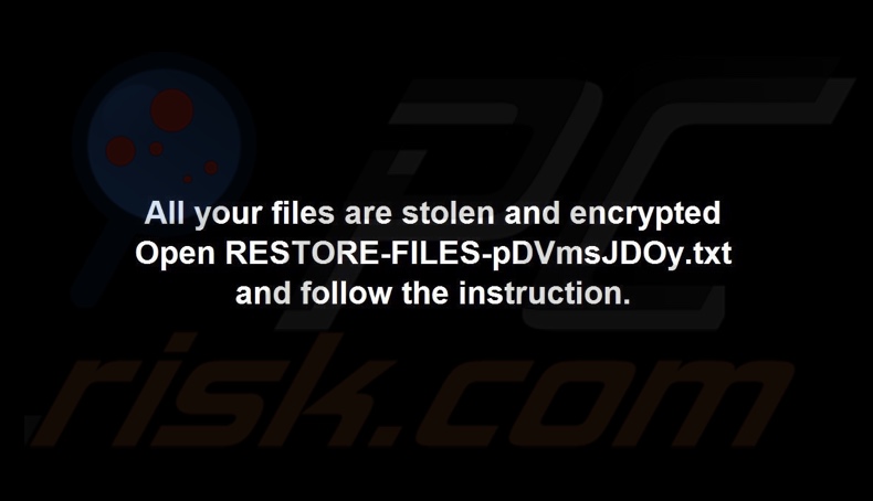 Tapeta ransomware CRYPTNET
