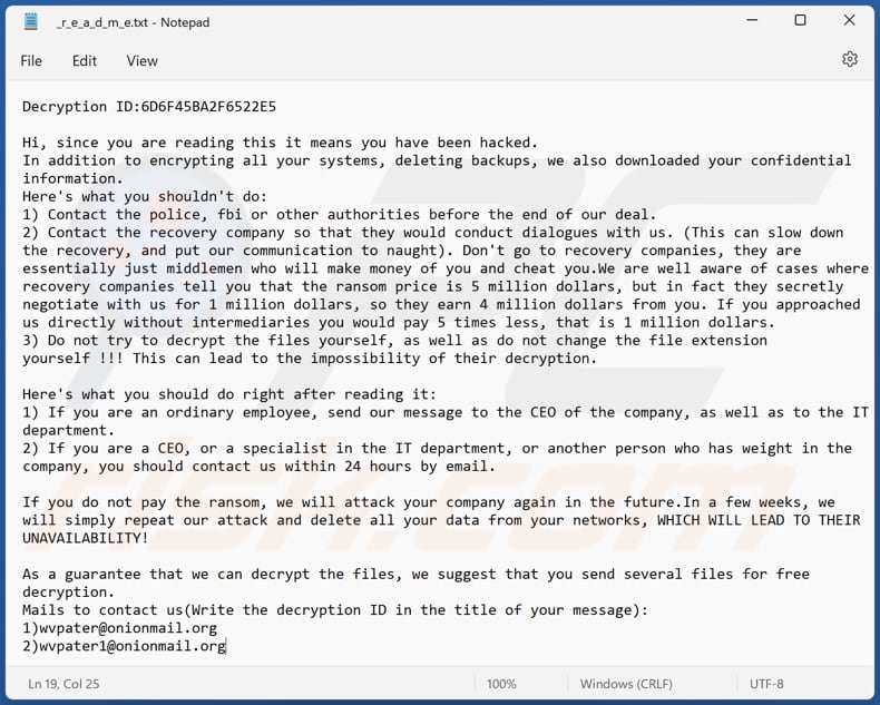 Plik tekstowy ransomware Rorschach (_r_e_a_d_m_e.txt)