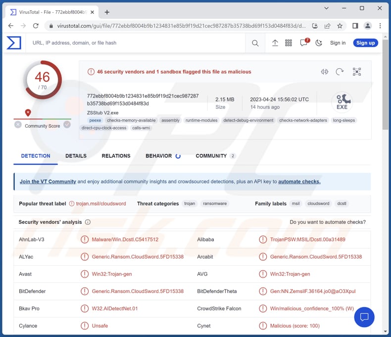 Malware ZStealer