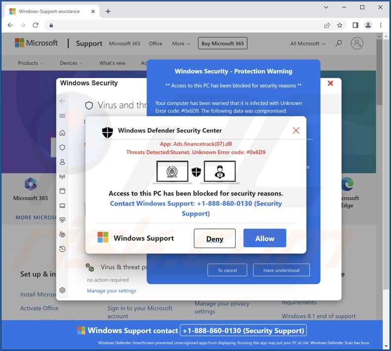 Oszustwo Threats Detected:Stuxnet