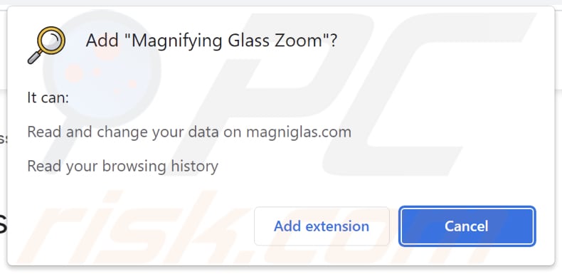 Adware Magnifying Glass Zoom