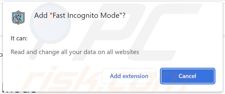 Adware Fast Incognito Mode