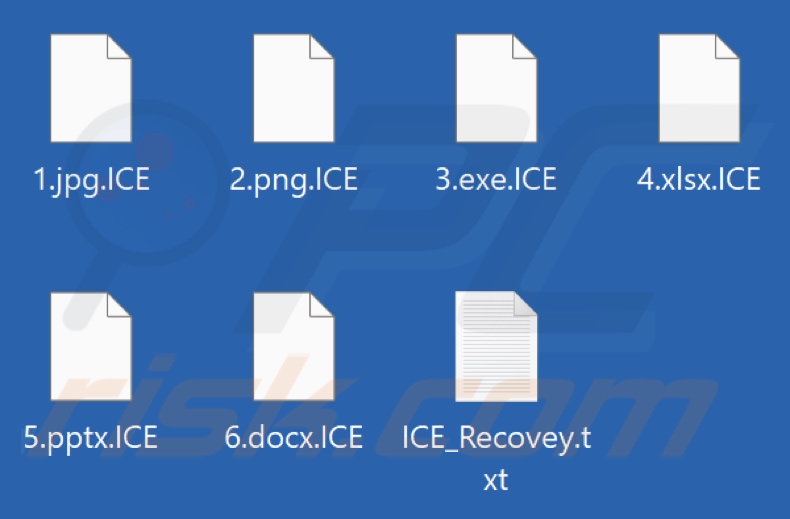 Pliki zaszyfrowane przez ransomware BLACK ICE (rozszerzenie .ICE)
