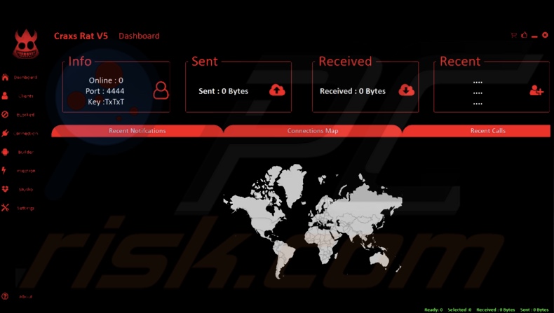 Panel administracyjny malware CraxsRAT