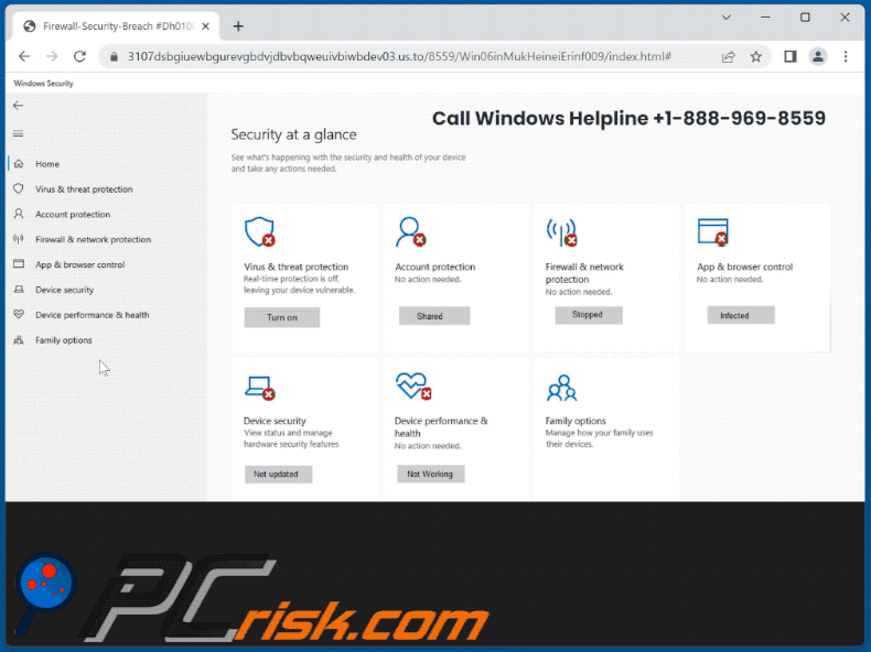 Wygląd oszustwa !!Dridex007!! Malware Detected