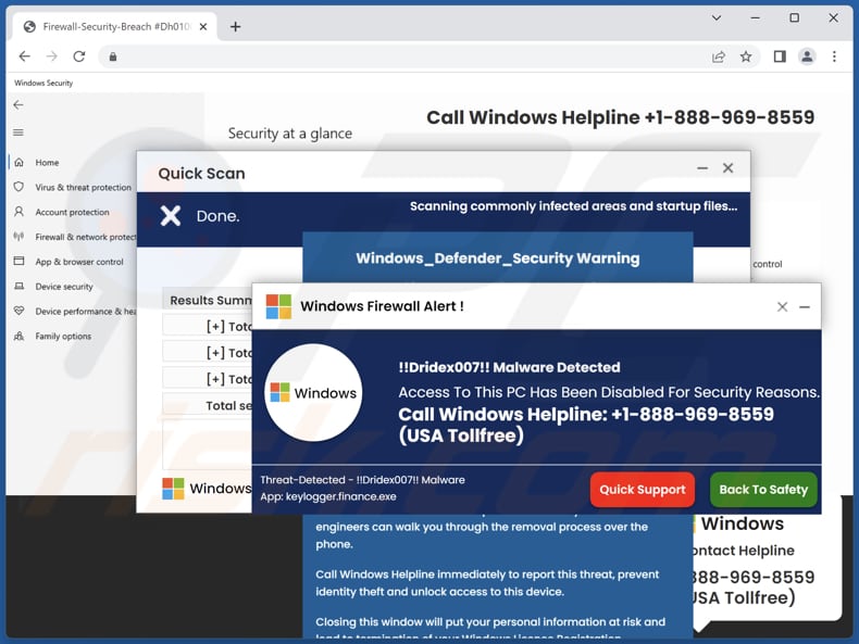Oszustwo !!Dridex007!! Malware Detected