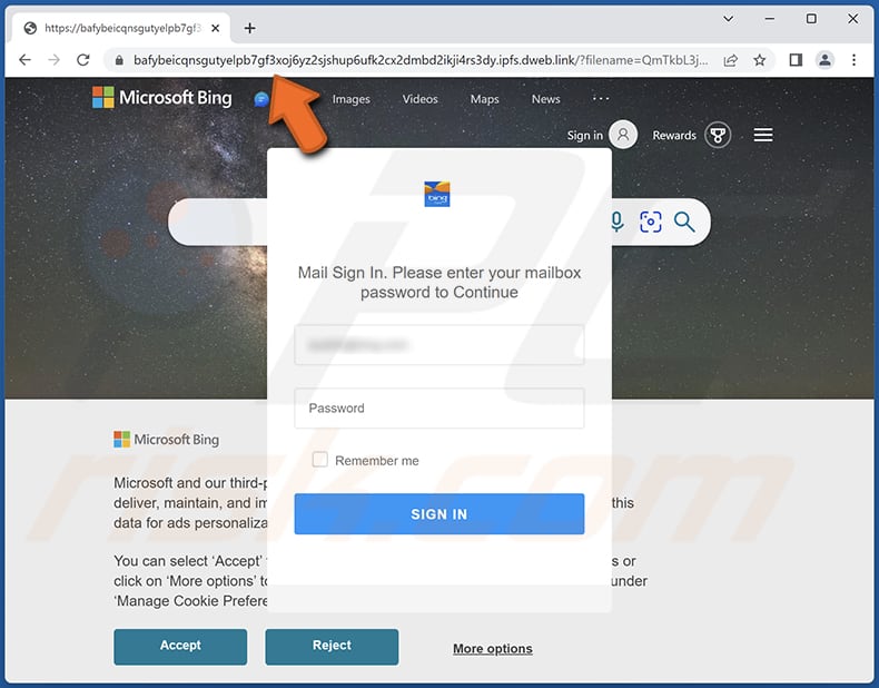 Strona phishingowa kampania oszustwa OVHCloud Suspension