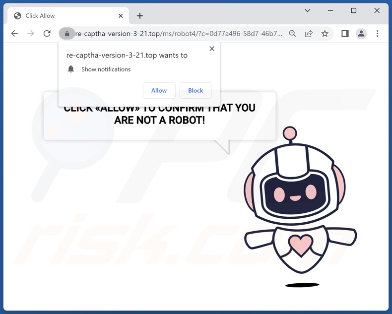 Przekierowania pop-up re-captha-version-3-21[.]top