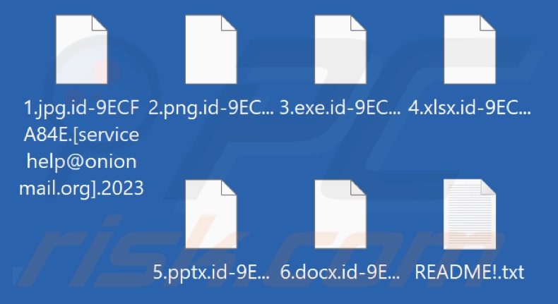 Pliki zaszyfrowane przez ransomware 2023 (rozszerzenie .2023)