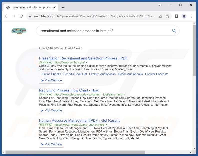 Porywacz przeglądarki searchtabs.io