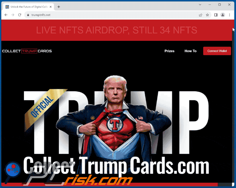 Wygląd oszustwa Collect Trump Cards