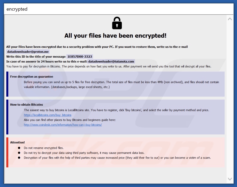 Pop-up ransomware Ebaka (info.hta)