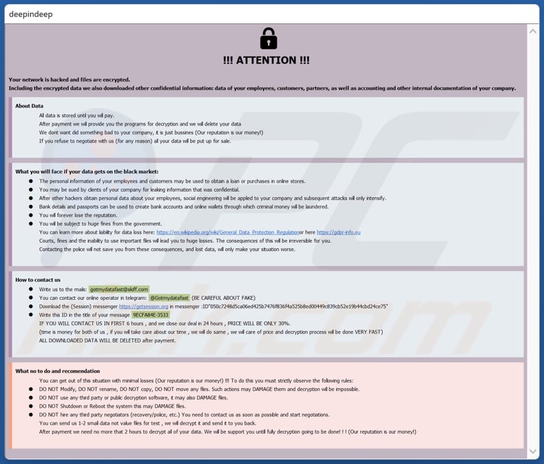 Plik HTA ransomware Gotmydatafast (info.hta)