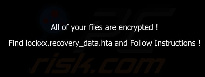 Tapeta ransomware Lockxx