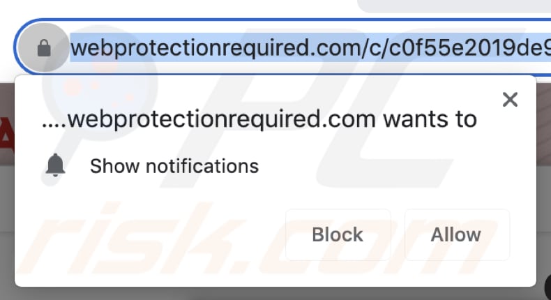 MacOS Is Infected - Virus Found Notification - Oszukańcza witryna prosząca o pozwolenie na wysyłanie powiadomień w przeglądarce Chrome