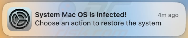 Fałszywe ostrzeżenie MacOS Is Infected - Virus Found