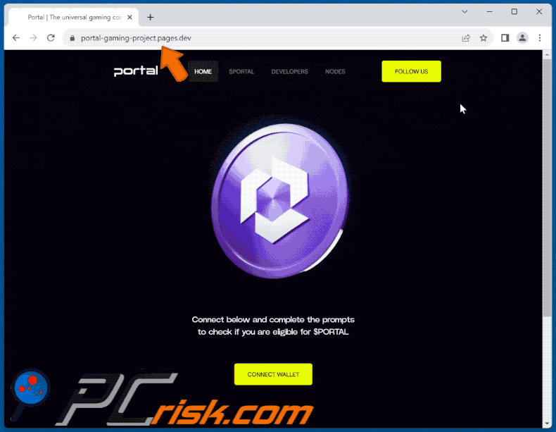 Pojawienie się oszustwa związanego z kwalifikowalnością czeku $PORTAL