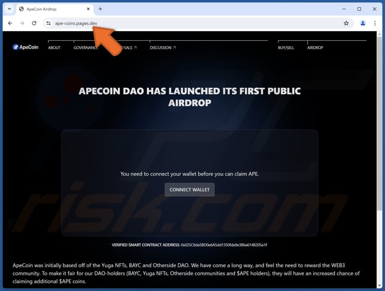 APECOIN Airdrop oszustwo