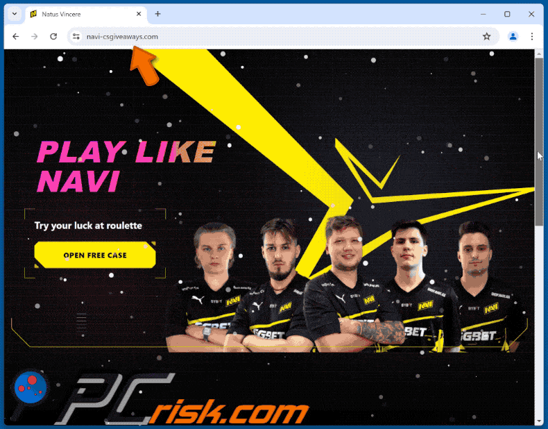 Pojawienie się oszustwa Counter Strike Giveaway