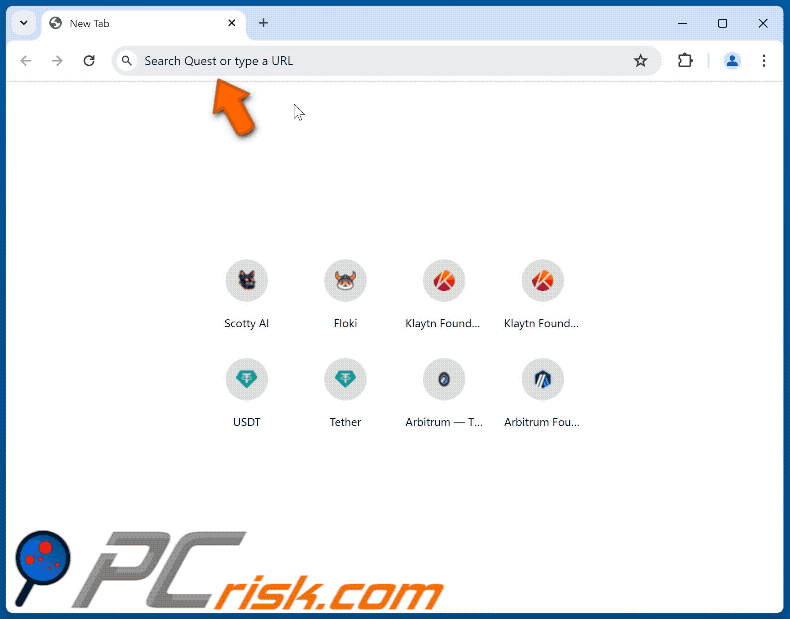 Porywacz przeglądarki HotSearch przekierowujący na boyu.com.tr (GIF)