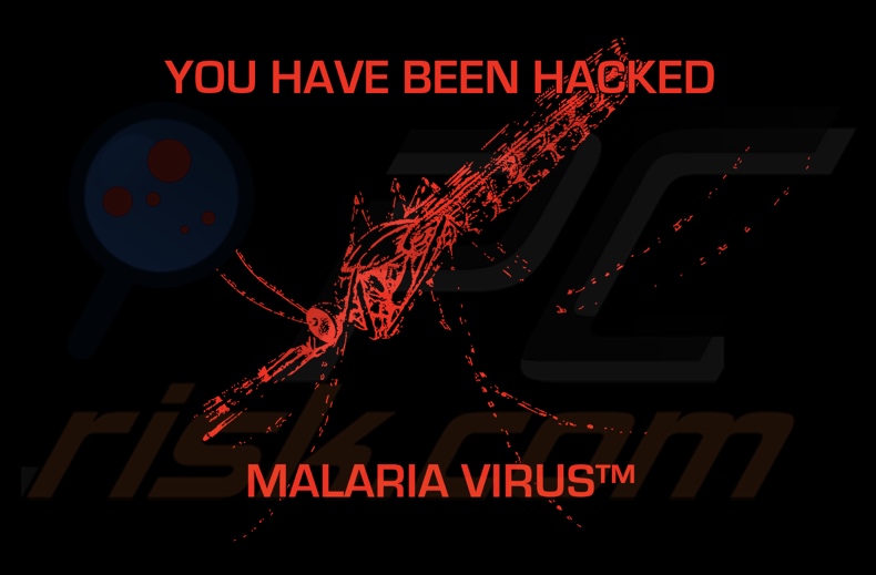 MALARIA VIRUS ransomware tapeta