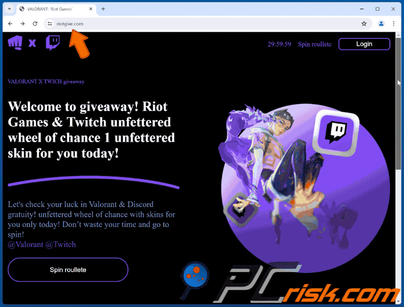Pojawienie się oszustwa Riot Games i Twitch Giveaway