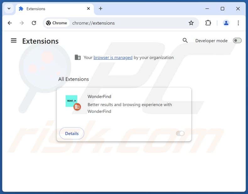Usuwanie rozszerzeń Google Chrome powiązanych z findflarex.com