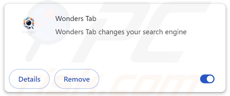 Porywacz przeglądarki Wonders Tab