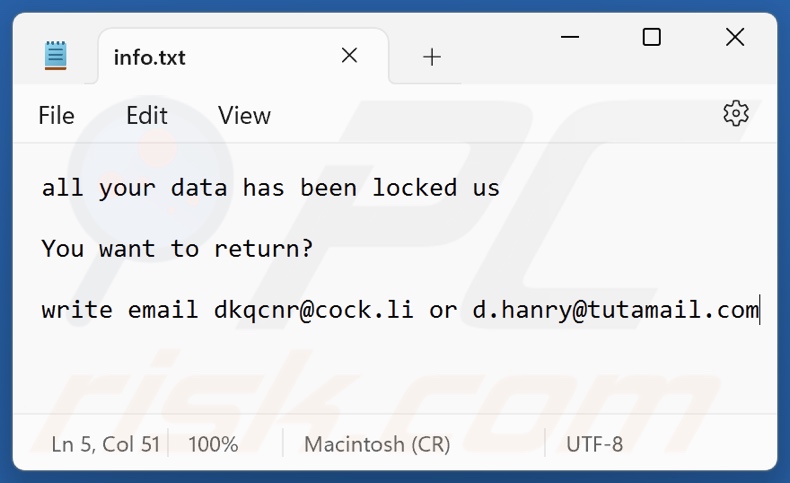 Dkq ransomware plik tekstowy (info.txt)