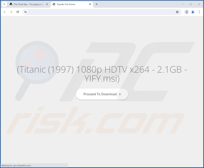 Strona internetowa wykorzystywana do promowania porywacza przeglądarki FIIND