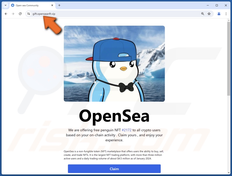 Free Penguin NFT oszustwo