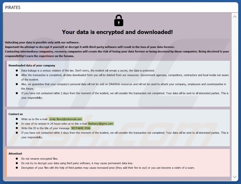 Lexus ransomware okup plik HTA (info.hta)