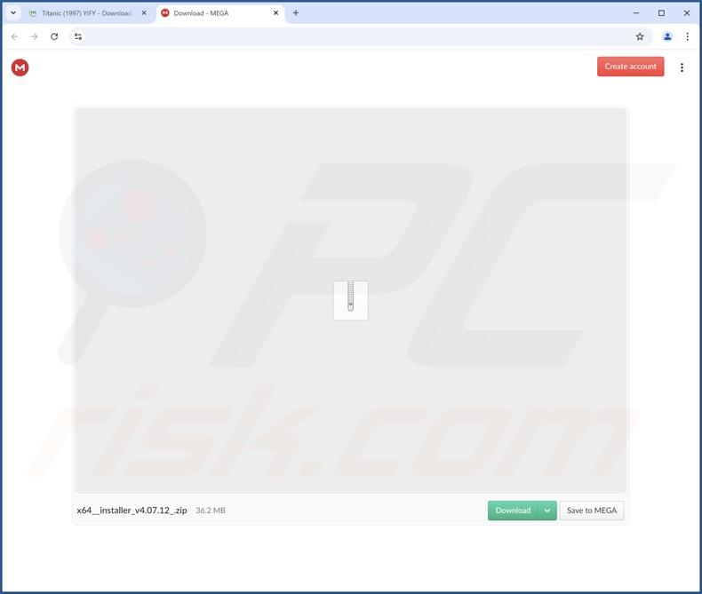 Zwodnicza strona internetowa wykorzystywana do promowania RairApp PUA