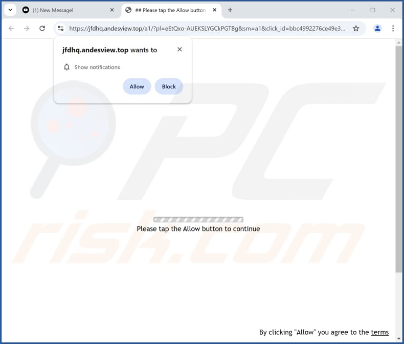 andesview[.]top reklamy