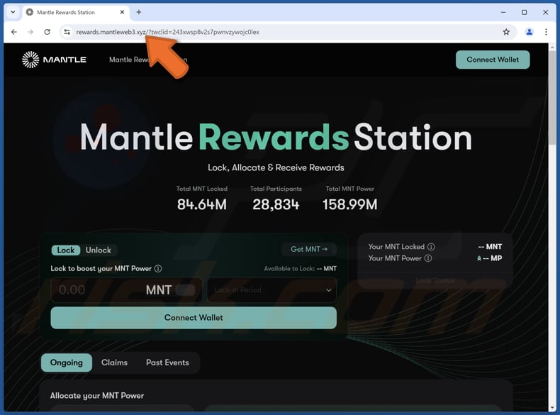 Mantle Rewards Station oszustwo