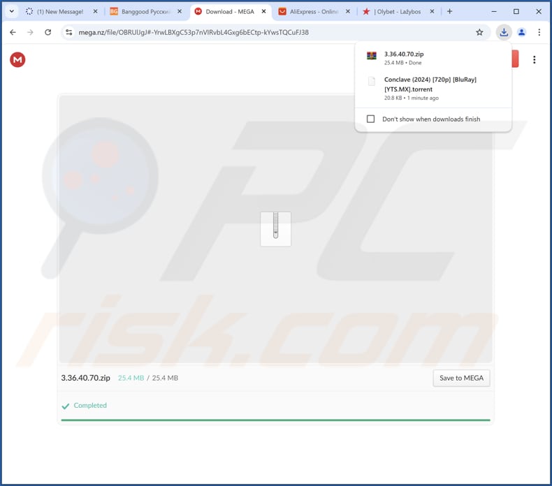 Strona internetowa używana do promowania App x PUA