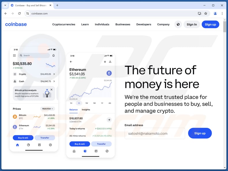 Coinbase Wallet X-Mas Registration oszustwo prawdziwa strona internetowa (coinbase.com)