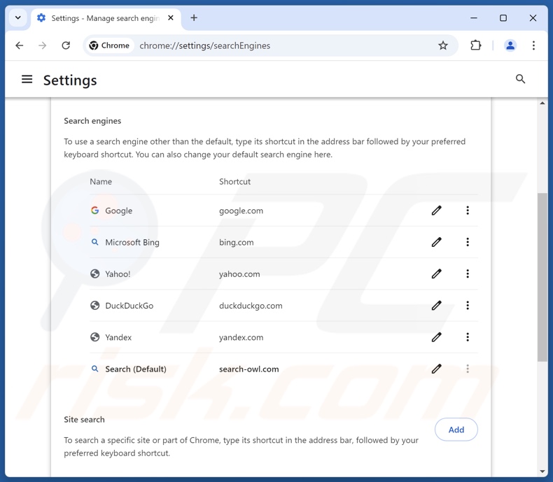 Usuwanie search-2go.com z domyślnej wyszukiwarki Google Chrome