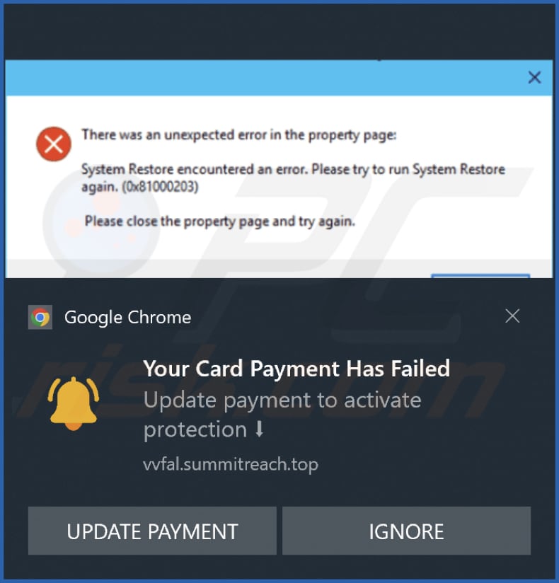 summitreach[.]top powiadomienie