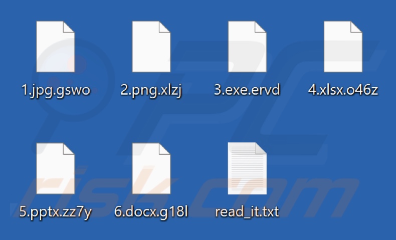 Pliki zaszyfrowane przez ransomware Anomaly (rozszerzenie składające się z 4 losowych znaków)