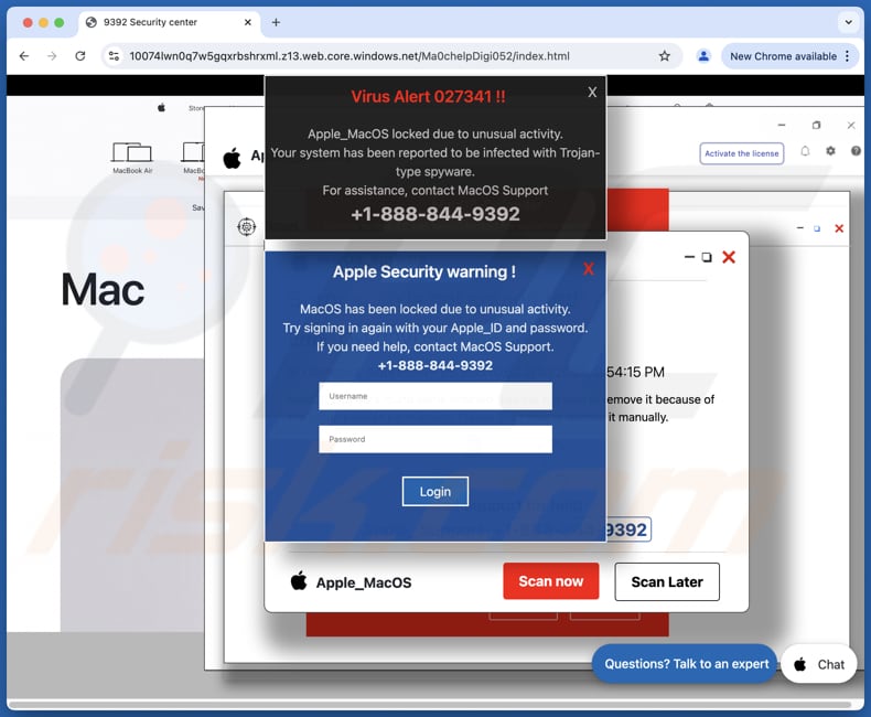 Virus Alert 027341 oszustwo