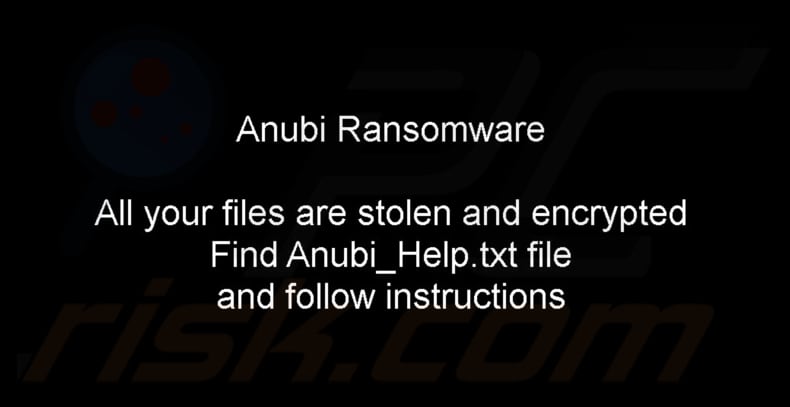 Anubi ransomware tapeta